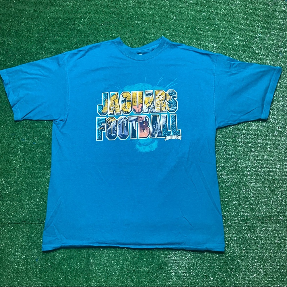 Blue Jacksonville Jaguars NFL Tee •Jaguars Football T-Shirt Teal